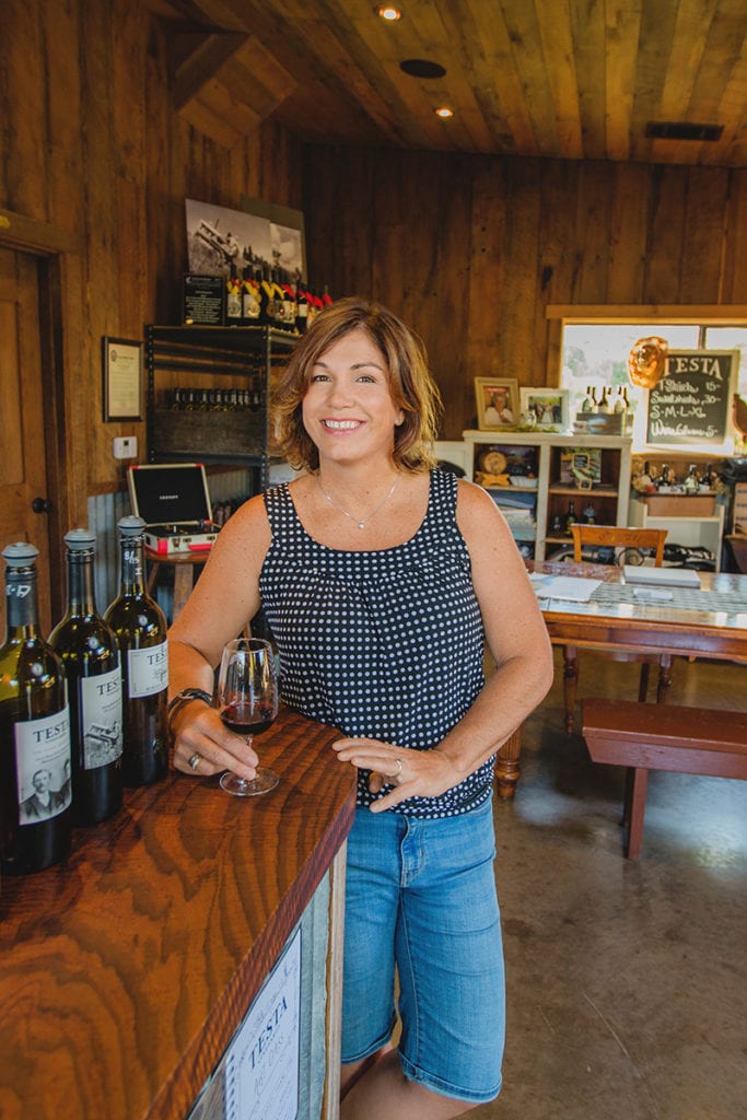 Maria Testa of Testa Vineyard, Calpella, CA